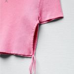 ZARA  ribbed open slit cropped top Photo 2