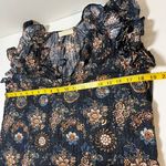 Ulla Johnson  Elisa Top Twilight Size 0 Ruffle Flutter Short Sleeve Tie Neck Boho Photo 9