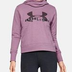 Under Armour Cotton Fleece Lilac Lavender Logo Hoodie Sweatshirt W-308 Sz S Photo 1