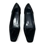 Stuart Weitzman  Size 5.5 Pumps‎ Black Square Toe Stitched Tassel Formal Business Photo 1