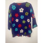 Women’s Artsy Gudrun Sjödén Funky Colorful Floral Cardigan Cotton S Purple Photo 4