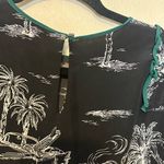No. 21 aloha Tropical Beach Print Mini Dress Size Medium Black Photo 7