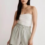 Madewell Seamed Pull-On Paperbag Shorts in Softdrape- Size Small Photo 0