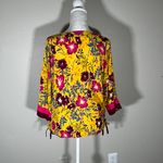 Tru Luxe Jeans Knit Accent Floral Top Photo 3