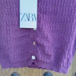 ZARA  purple cardigan size XS  Photo 2