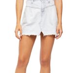 We The Free NWOT People Light Acid Wash Sidecar Denim Mini Skirt Photo 1
