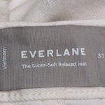 Everlane The Super Soft Relaxed Jean 5-Pocket Bone Organic Cotton Size 33 Photo 6