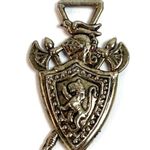 Armor Lion Shield Axe Coat Of Arms Warrior Watch Fob Pendant A519 Photo 0
