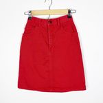 Guess by Marciano Vintage  Denim High Waist Skirt Red Size 26 Photo 1