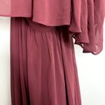Revelry Abigail Chiffon Dress Burgendy Merlot Womens New Size 30 Red Photo 5
