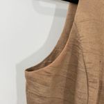 Robert Rodriguez  Size 2 Brown Linen Blend Eyelet‎ Lace Sleeveless A-Line Dress Photo 6