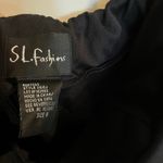 Vintage SL Fashions Dress Y2K Halter V Neck Babydoll Satin Chiffon 8 Black Size M Photo 5