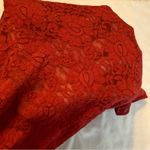 Josephine Chaus  Sheer Lace Top Velvet Trim Women’s Size Medium Photo 9