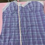 Purple Plaid Women's Dress Photo 5