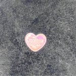 Dolls Kill  x Bratz Size XS Black Eyelash Pink Heart Short Sleeve Knit Top Photo 1