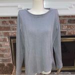 Simply Vera, Vera Wang Simply Vera Vera Wang long sleeved oversized ribbed grey long sleeve top /S /EUC Photo 4