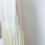 J.Crew  Pleated Ballet Maxi Dress Stretch Cotton Natural Long Sleeve Medium NWT Photo 9