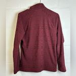 Eddie Bauer Woman’s Burgundy Quarter Zip Aztec Pattern Cozy Pullover Size Medium Photo 6