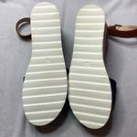 C comfort est 1946 brown and denim wedged sandals size 9 Photo 4