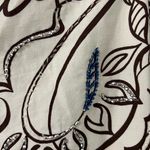 ZARA  Black, Brown Silver, Cooper, Blue and White Patterned Mini Dress Photo 5