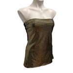 EXPRESS NWT, Vtg Y2K  'Sexy Basic Tube' Top With Gold Metallic Dots - Sz S Photo 2