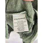 H by Bordeaux  Linen Green Blouse Size Large Photo 3