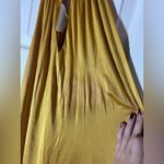 Ronny Kobo Estera Yellow Gold Halter High Neck Maxi Gown Size L Side Slit Size L Photo 5