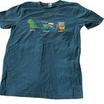 Bella Canvas Solid Liquid Gas women's large funny turquoise t-shirt Photo 0