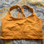 Lululemon  orange energy bra long line size 8 Photo 0