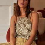 Free People NWOT Intimately  Nights Out Snakeskin Print Moss Bodysuit Photo 0