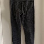 Lululemon Women’s 4 Wunder Under Heathered Navy Blue White Coco Pique High Rise 7/8 Leggings Photo 4
