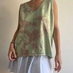 The Vintage Shop Willow Green Tie Dye Tank Photo 0