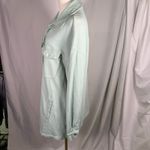 Avec Les Filles Mint Green Jacket Size S Cotton Utility Pocket Button Relaxed Photo 8