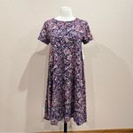 LuLaRoe  Carly Floral High Low Swing Dress NWT Size XS Photo 2
