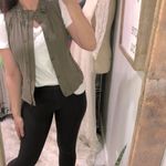 Cache  olive green utility military vest small zip up Photo 4