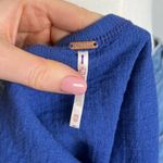 Free People  scoop back long sleeve electric blue shirt Photo 2