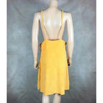 H&M Orange Terry Halter Beach Summer Dress LARGE Photo 11