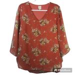 Kaileigh  Floral Boho 3/4 Sleeve Blouse Top Size XL Photo 0