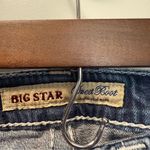 Big star Sweet Boot Ultra Low Rise Jean Embroidered Pocket Dark Wash 26R Photo 4