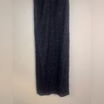 Laurence Kazar VTG  Black Beaded Sequin Design Silk Dress S Photo 7