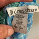 Dressbarn Vintage Womens Blue Tropical Print Mini Wrap Skirt Skize 8 Waist 26” Photo 6