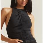 Pilcro  Ruched Reversible Tank Top Size Small Black Anthropologie Shirt Photo 3