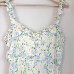 ZARA NWT. Cream Floral Print Satin Effect Dress Size XL Bloggers Favorite Photo 7