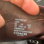 Coach  Lena burgundy Suede Leather Sexy Fun Open Toe Ankle Boots Booties [size 7] Photo 7