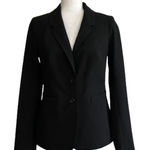 The Limited  Blazer Black Collection Black Button Front Career Jacket Size 2 Photo 0