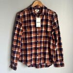 Pact NEW  currant plaid mila flannel organic cotton shirt Photo 0