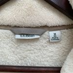L.L.Bean Hi-Pile Fleece Pullover Off White M Photo 5