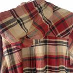 Columbia plaid flannel hoodie drawstring long sleeve shirt Size 1X Photo 3