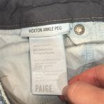 Paige Hoxton Ankle Peg Blue Distressed Skinny Jeans Beachwood Wash size 24 Photo 13