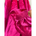 Amanda Uprichard  V-Neck Hot Pink 100% Silk Garber‎ Top Cerise Size Medium Photo 6